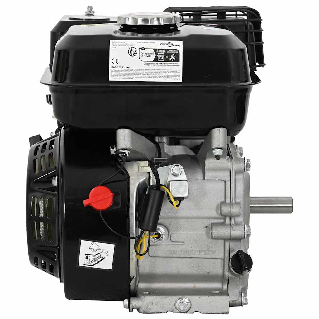 Bensinmotor 6,5 HK 4,8 kW svart