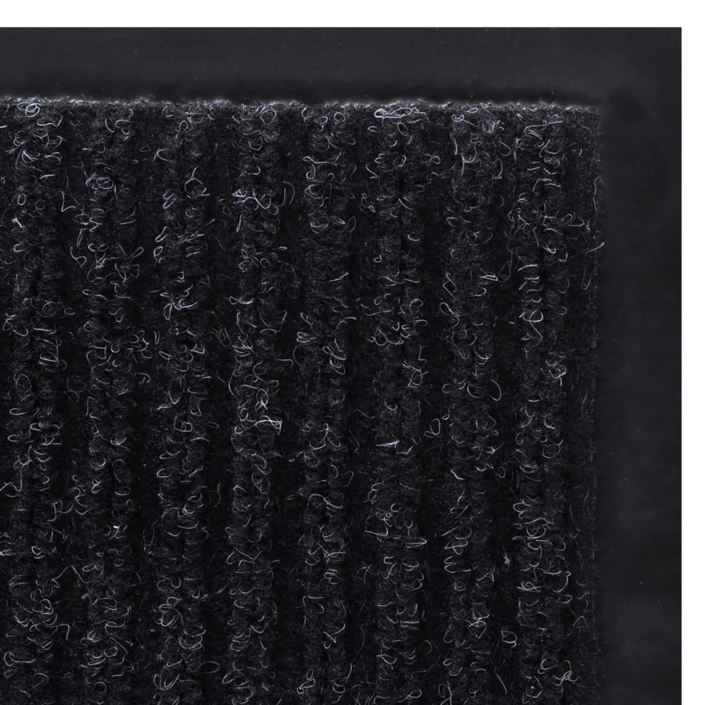 Dørmatte svart 90 x 60 cm PVC
