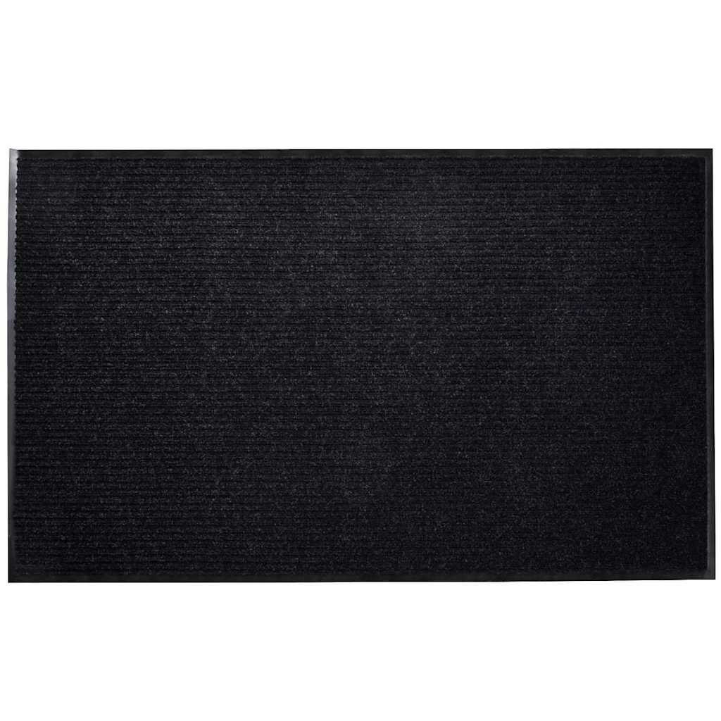 Dørmatte svart 90 x 150 cm PVC