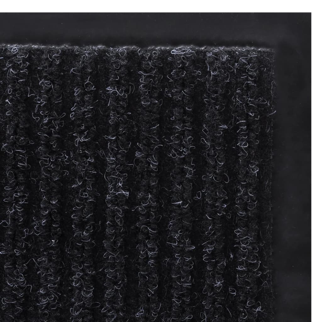 Dørmatte svart 90 x 150 cm PVC