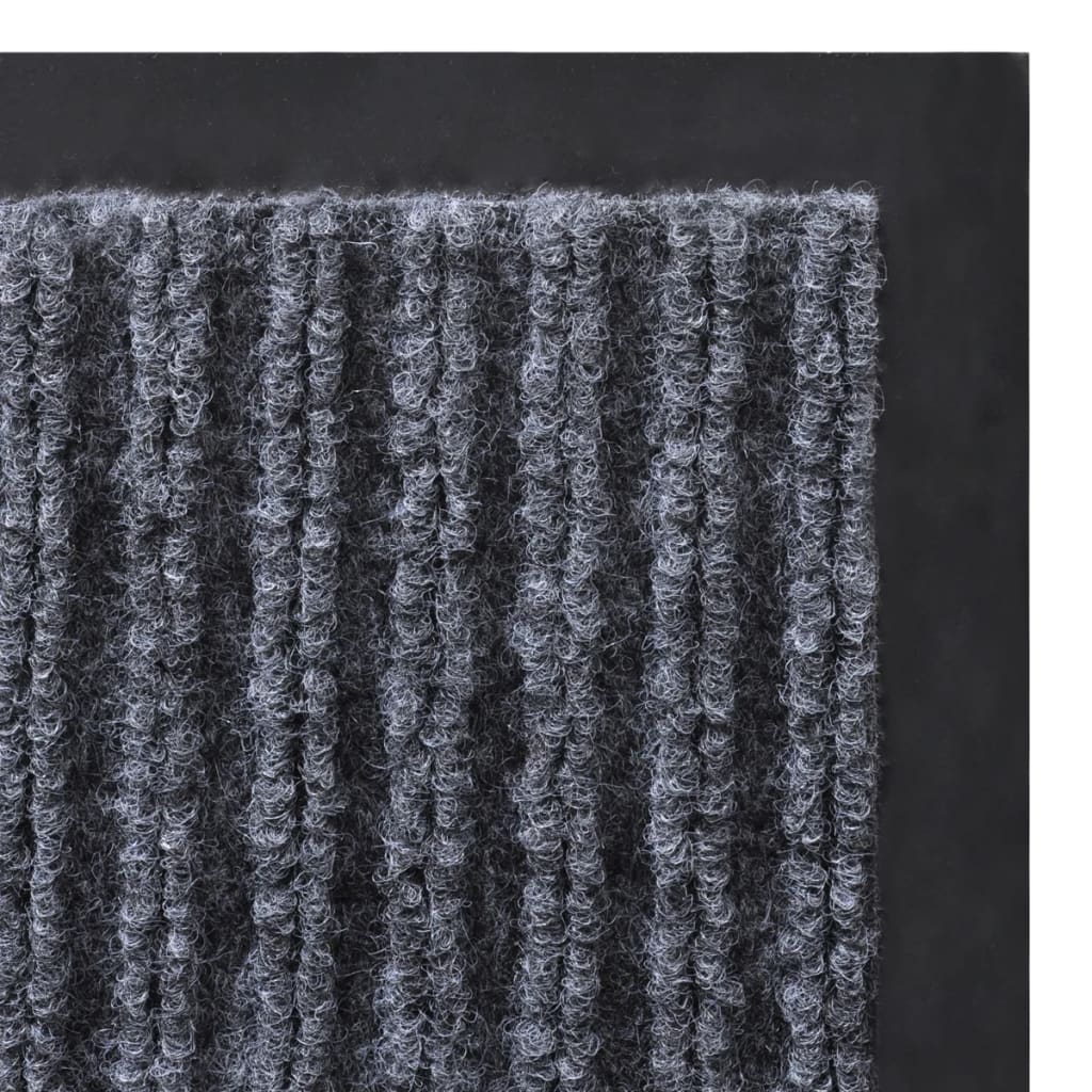 Dørmatte grå 90 x 120 cm PVC