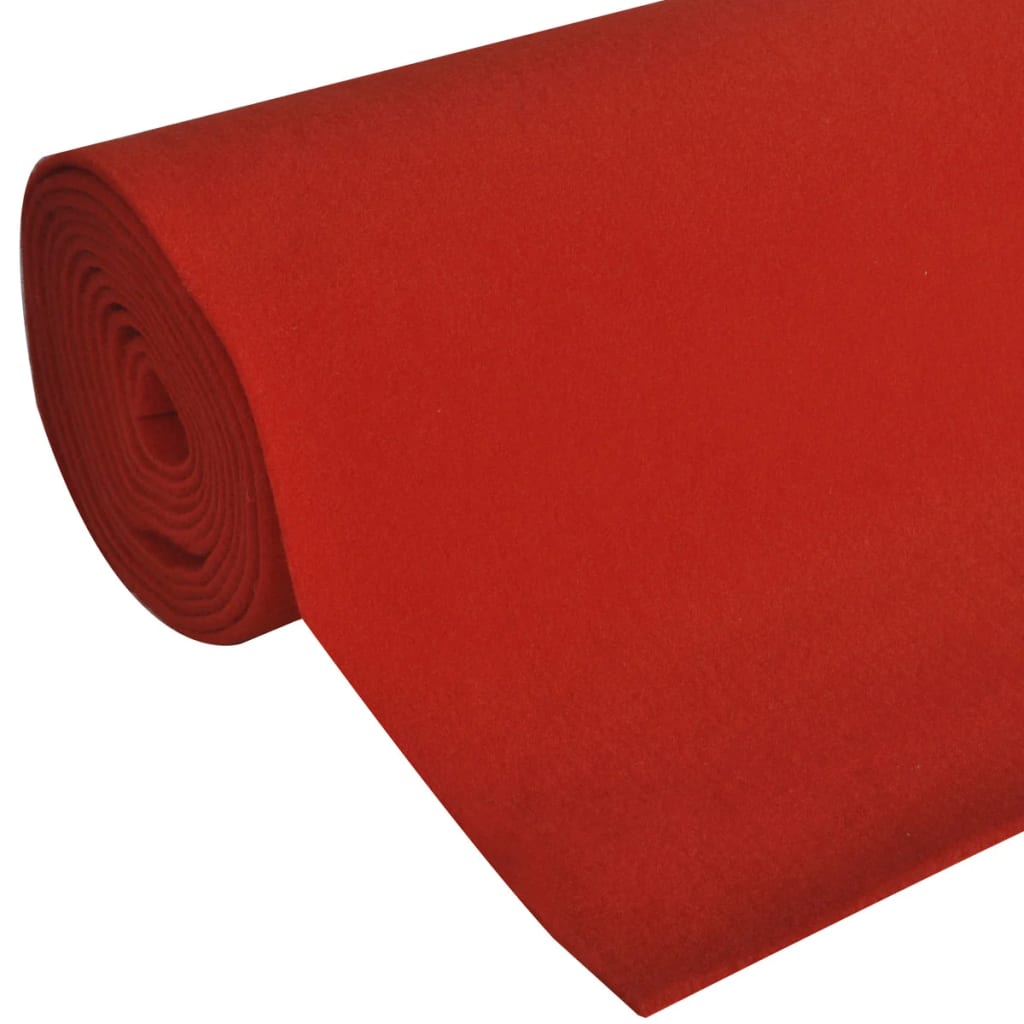 Rød løper/teppe 1 x 5 m Ekstra tungt 400 g/m2 '