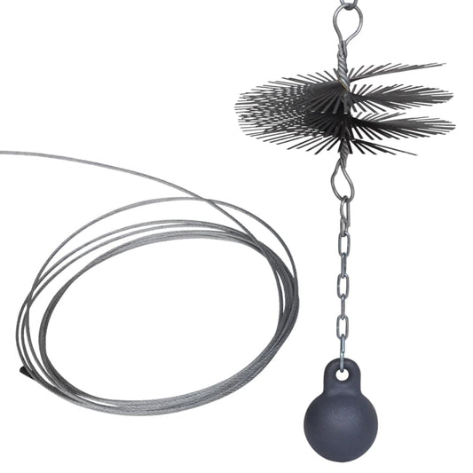 Skorstein Børste Rund Diameter 20cm