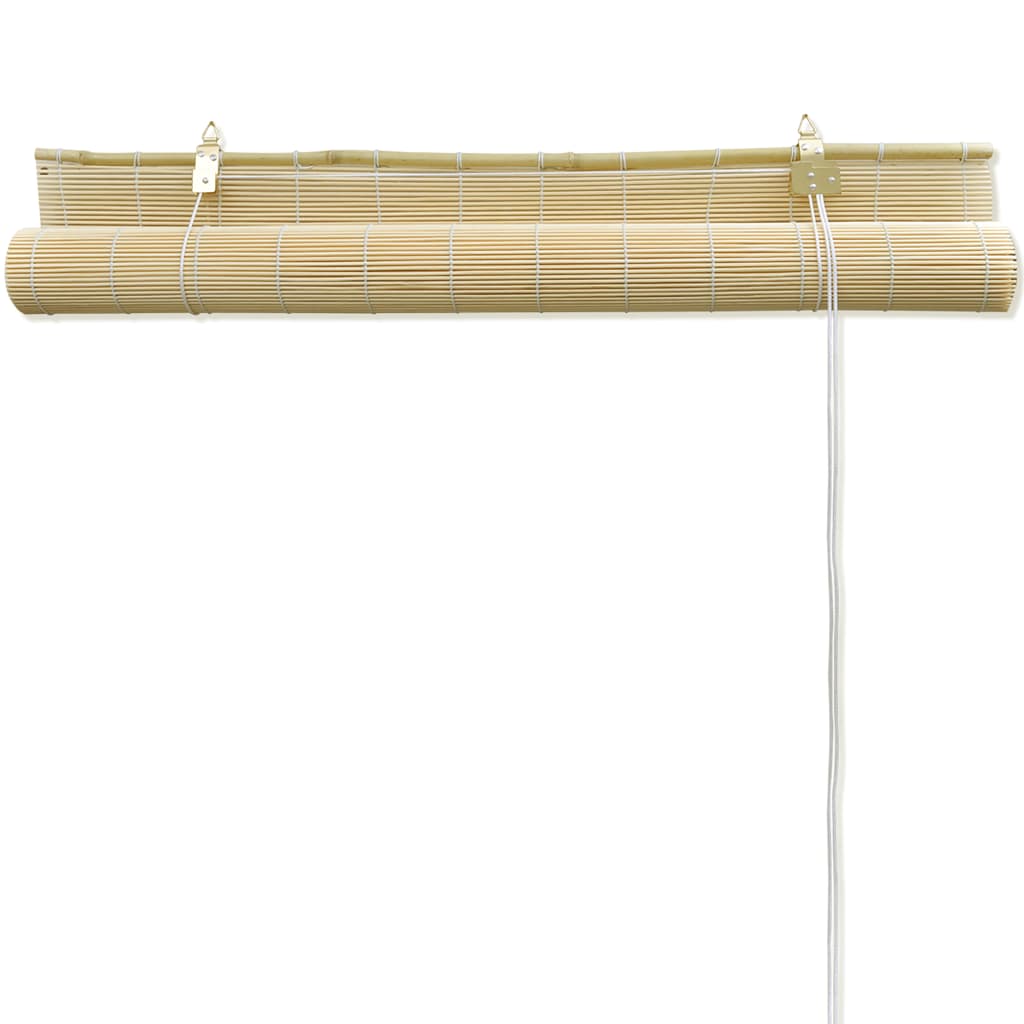 Rullegardiner naturlig bambus 100 x 160 cm