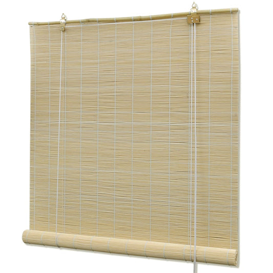 Rullegardiner naturlig bambus 120 x 220 cm