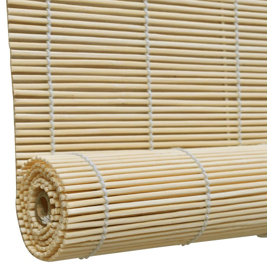 Rullegardiner naturlig bambus 120 x 220 cm