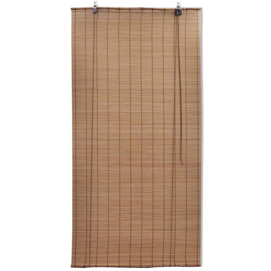 Rullegardiner brun bambus 120 x 160 cm