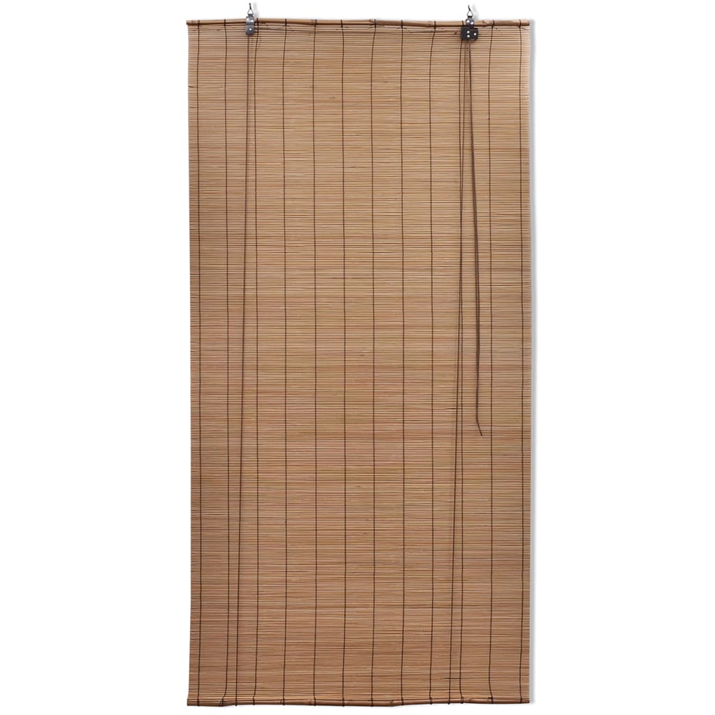 Rullegardiner brun bambus 150 x 220 cm