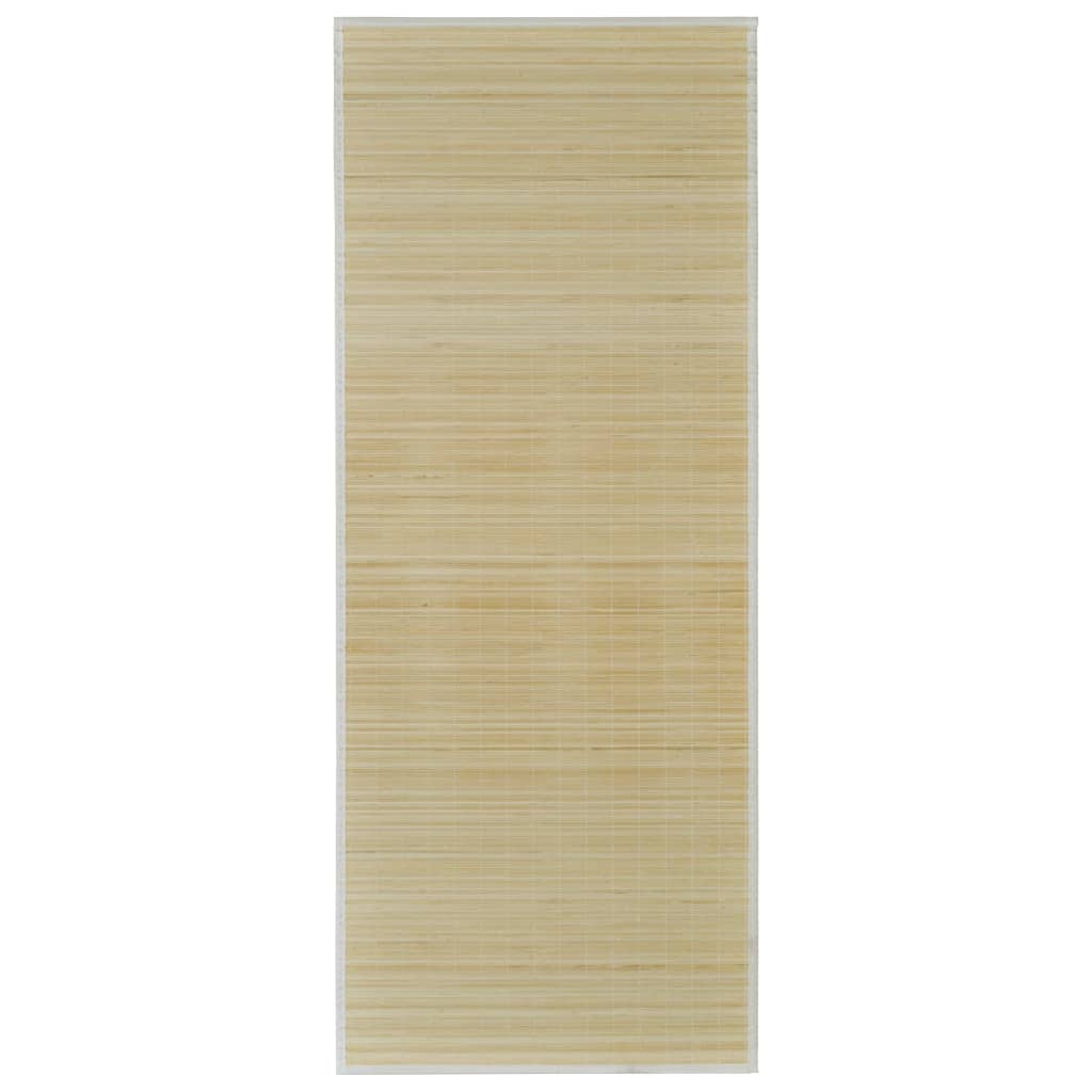Teppe naturlig bambus rektangulært 150 x 200 cm vidaXL