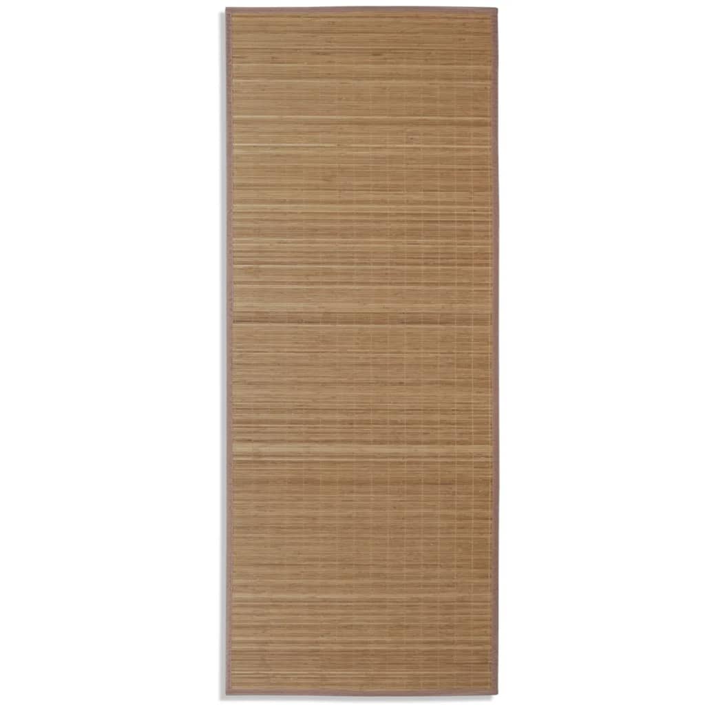 Teppe naturlig bambus rektangulært 80 x 200 cm