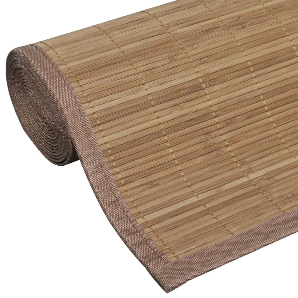Teppe naturlig bambus rektangulært 80 x 200 cm