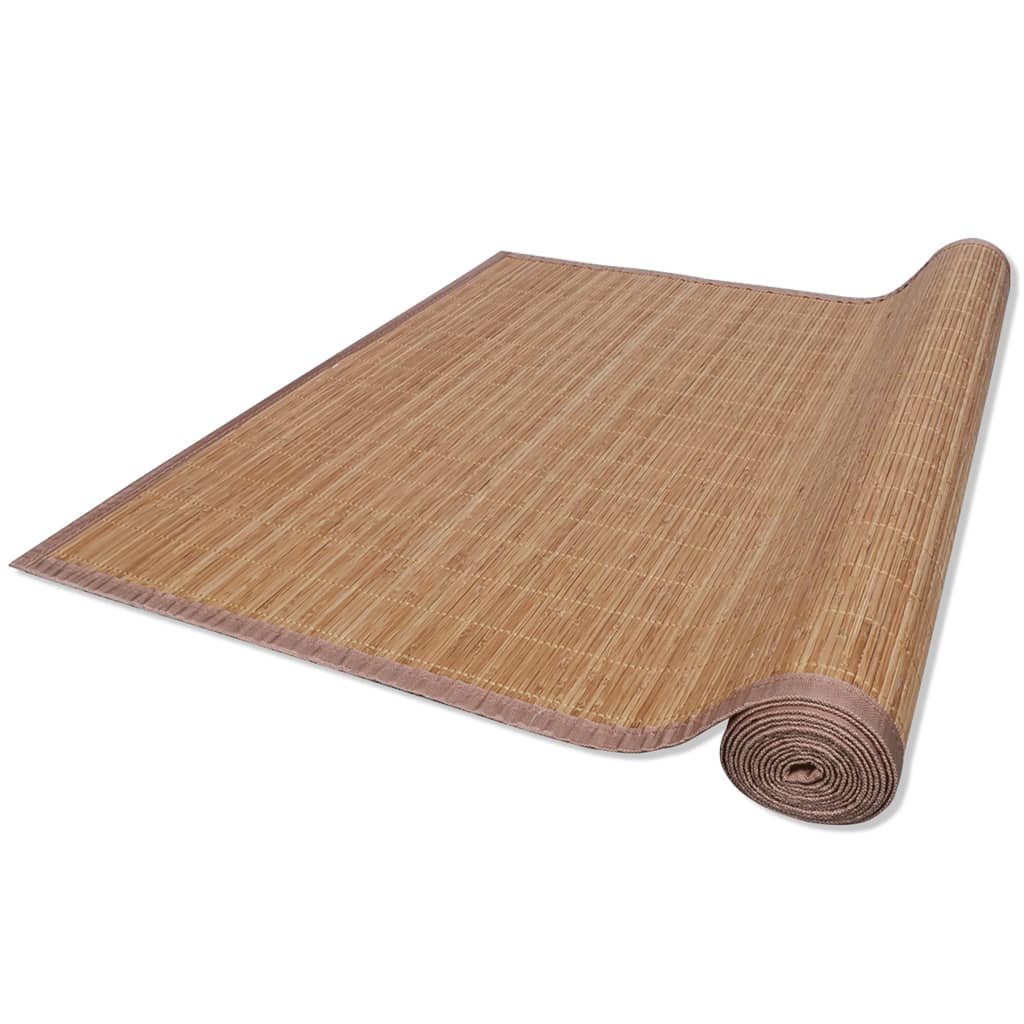 Teppe naturlig bambus rektangulært 80 x 300 cm