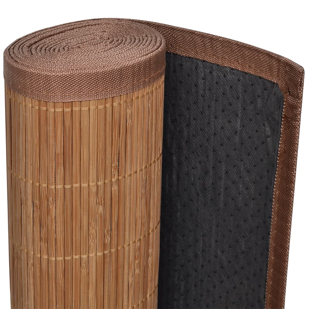 Teppe naturlig bambus rektangulært 80 x 300 cm