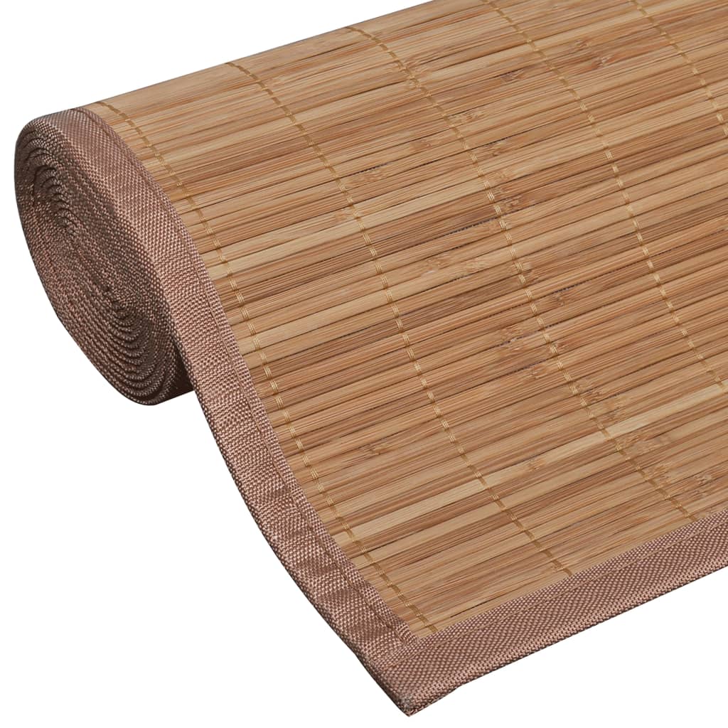 Teppe naturlig bambus rektangulært 80 x 300 cm