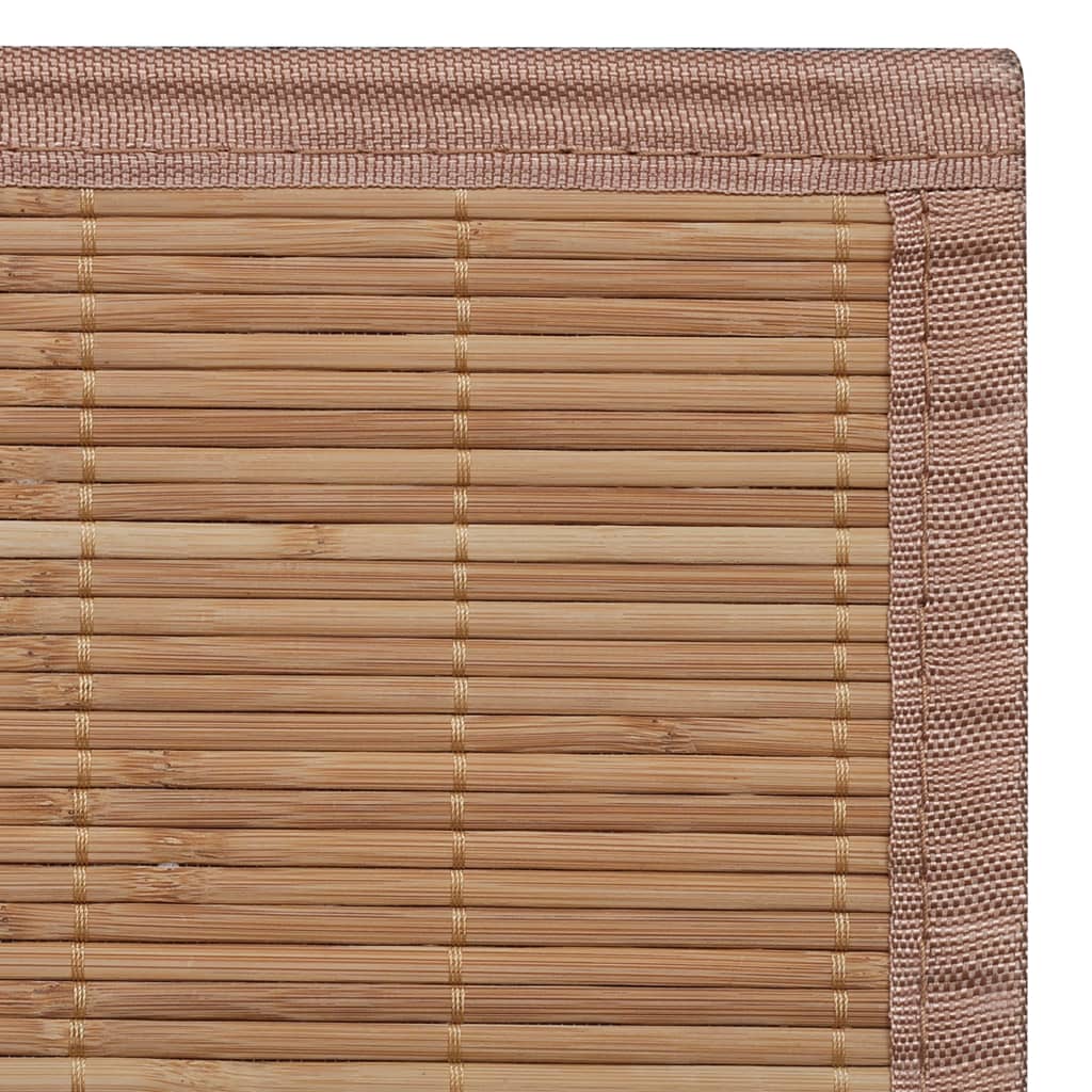 Teppe naturlig bambus rektangulært 80 x 300 cm