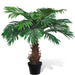 Naturtro kunstig konglepalme med potte 80 cm