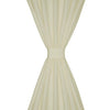 2stk Krem Micro-Sateng Gardiner med Sløyfer 140 x 225 cm