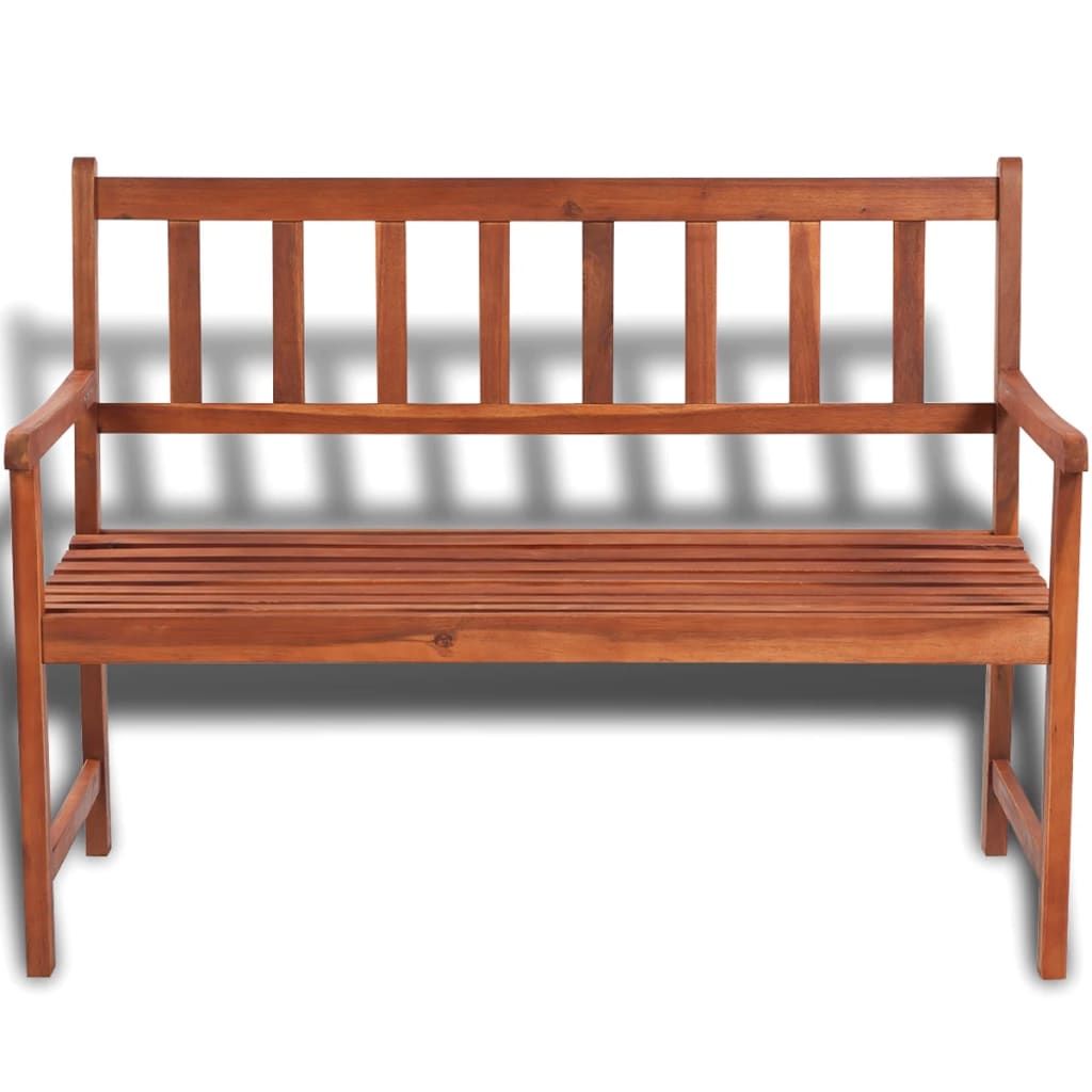 Hagebenk 120 cm heltre akasie vidaXL