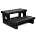 Trapp for badestamp/spa/badekar svart vidaXL