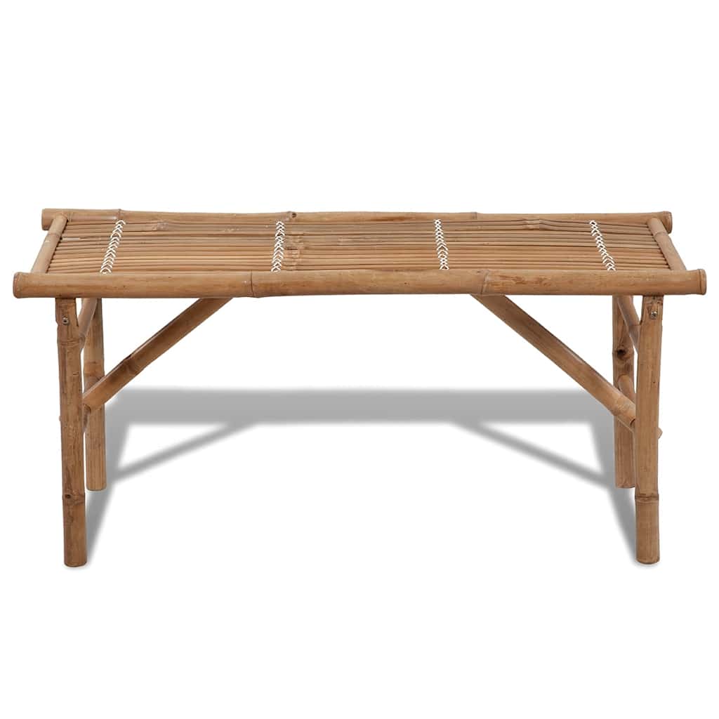 Sammenleggbar hagebenk 118 cm bambus vidaXL