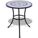 Bistrobord blå og hvit 60 cm mosaikk