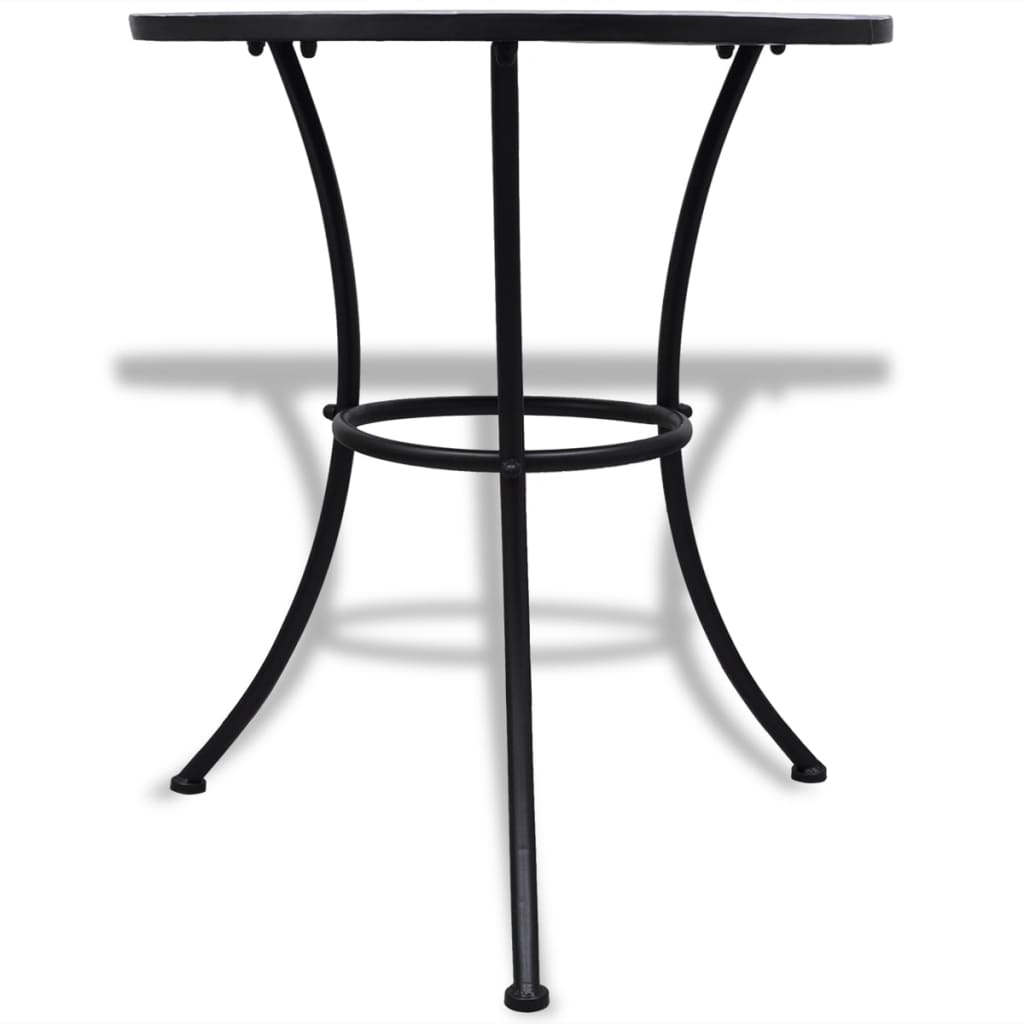 Bistrobord blå og hvit 60 cm mosaikk