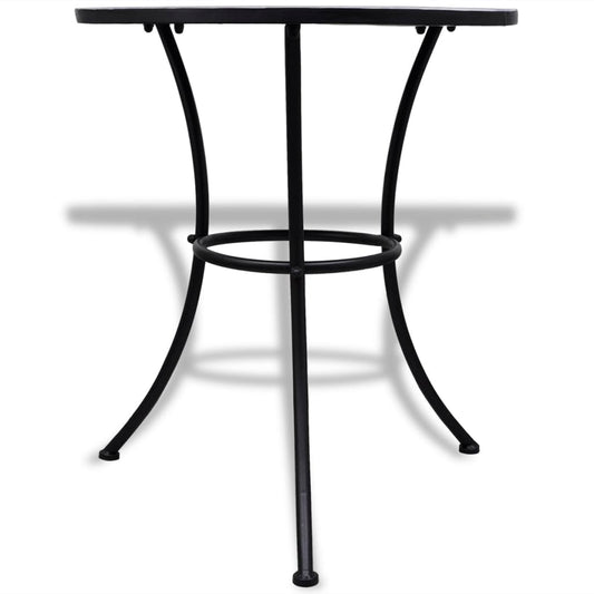 Bistrobord blå og hvit 60 cm mosaikk