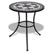 Bistrobord svart og hvitt 60 cm mosaikk