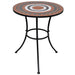 Bistrobord terrakotta og hvitt 60 cm mosaikk