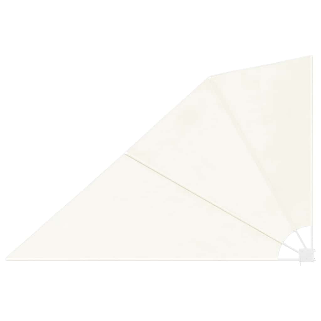 Sammenleggbar sidemarkise for balkong krem 160x240 cm