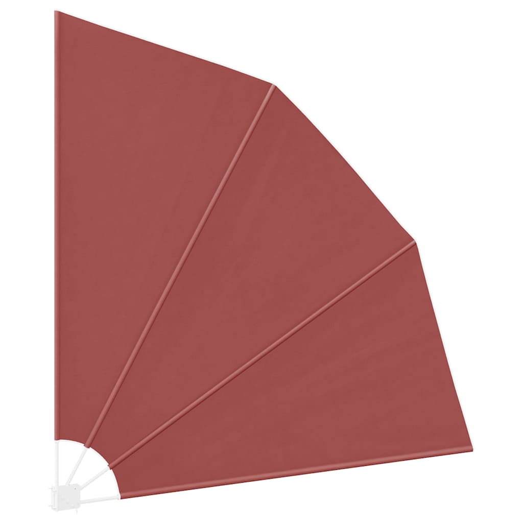 Sammenleggbar sidemarkise for balkong terrakotta 210x210 cm