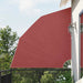 Sammenleggbar sidemarkise for balkong terrakotta 210x210 cm