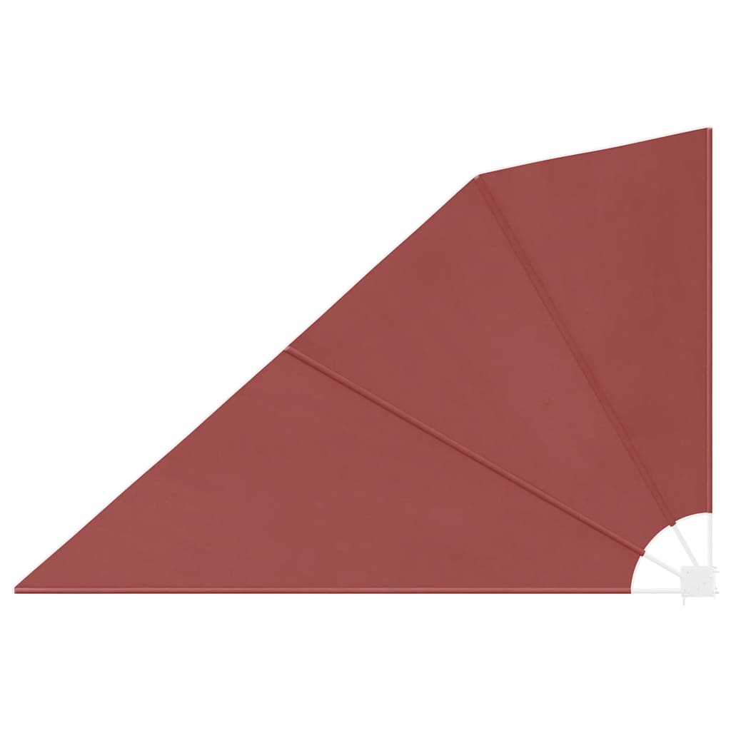 Sammenleggbar sidemarkise for balkong terrakotta 160x240 cm