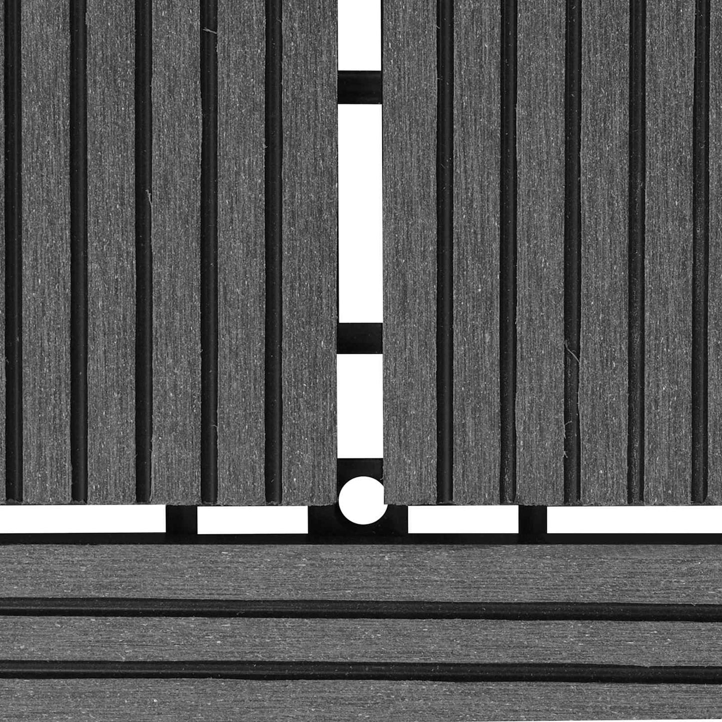 Terrasseflis 11 pcs Grå 30 x 30 cm WPC