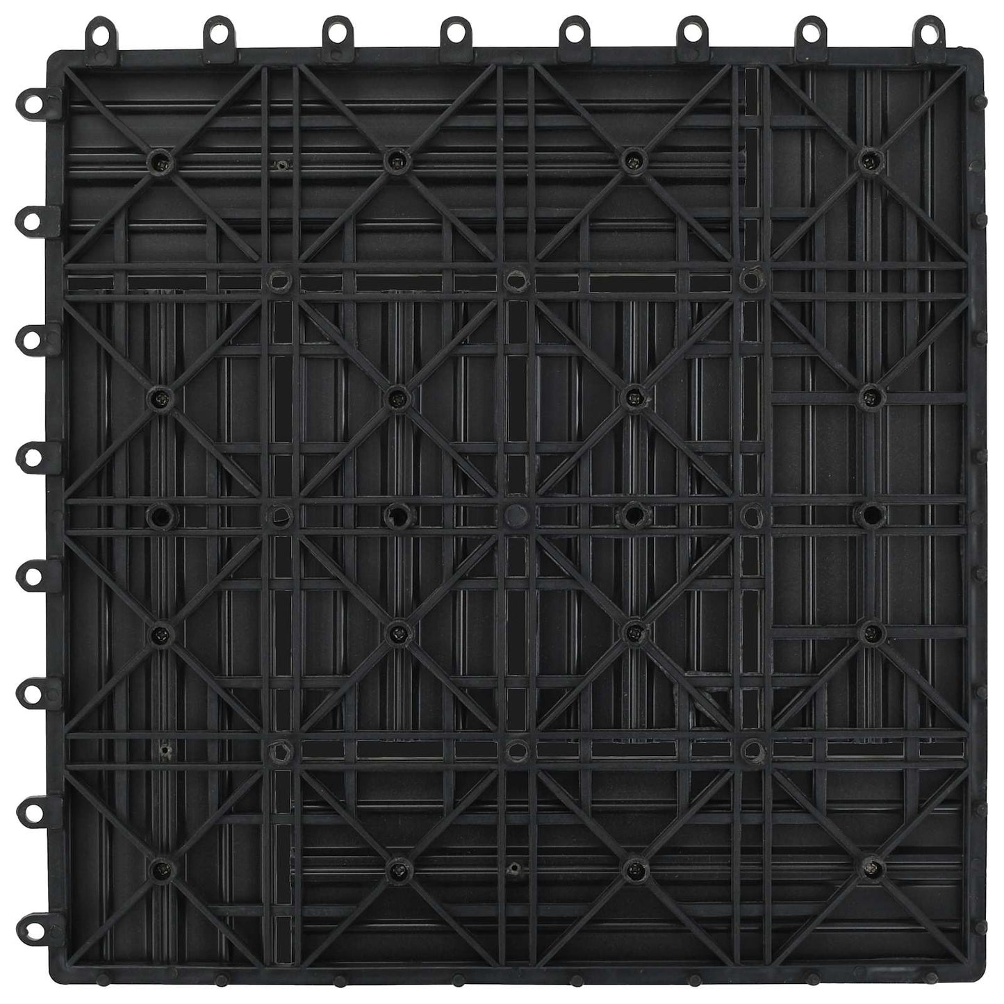 Terrasseflis 11 pcs Grå 30 x 30 cm WPC