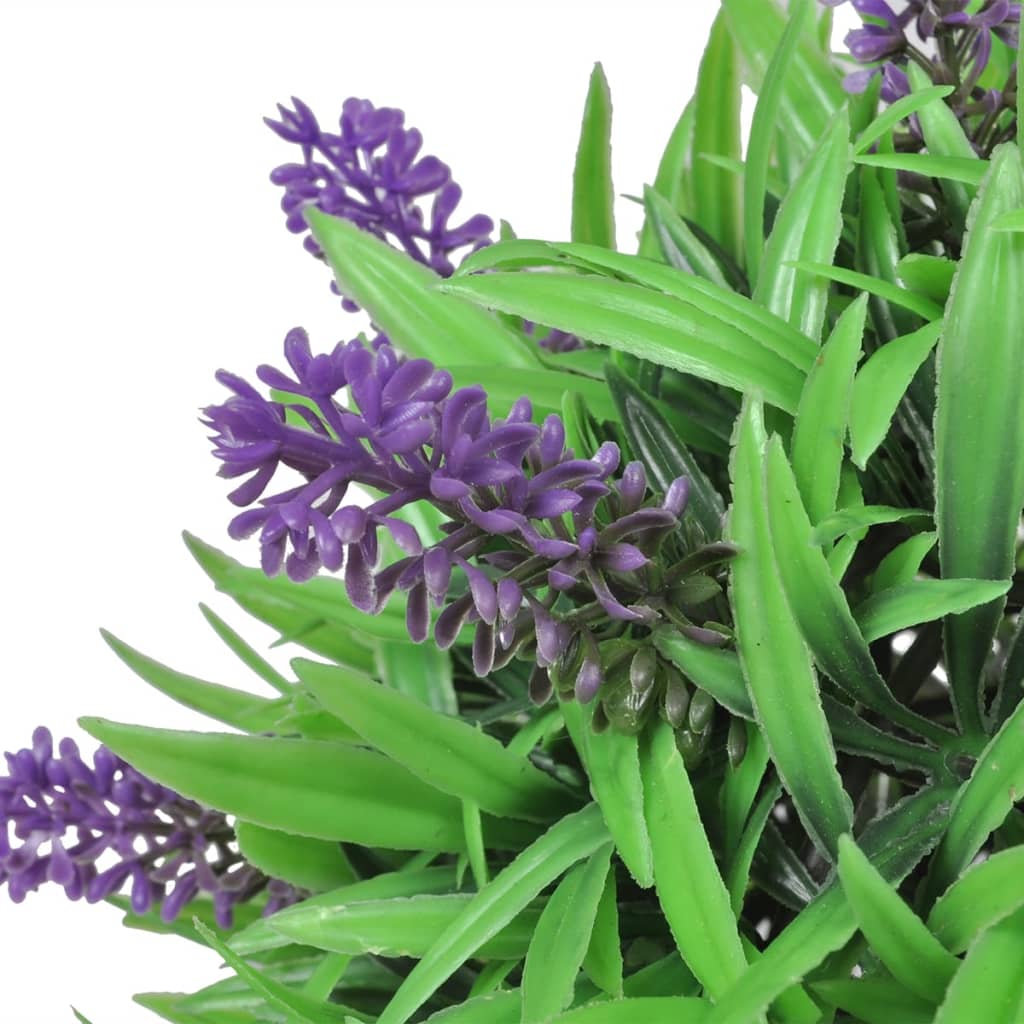 Kunstig buksbomball med lavendel sett med 2 stk 28 cm