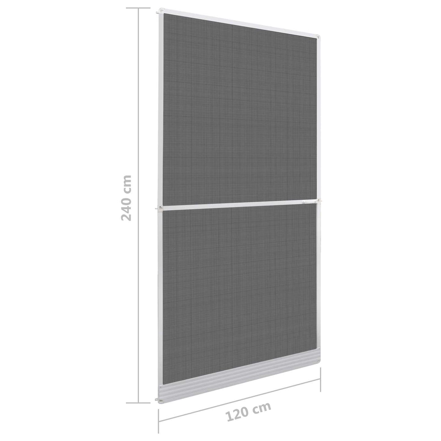 Svingbar Insekt Skjerm Hvit og svart 120 x 240 cm