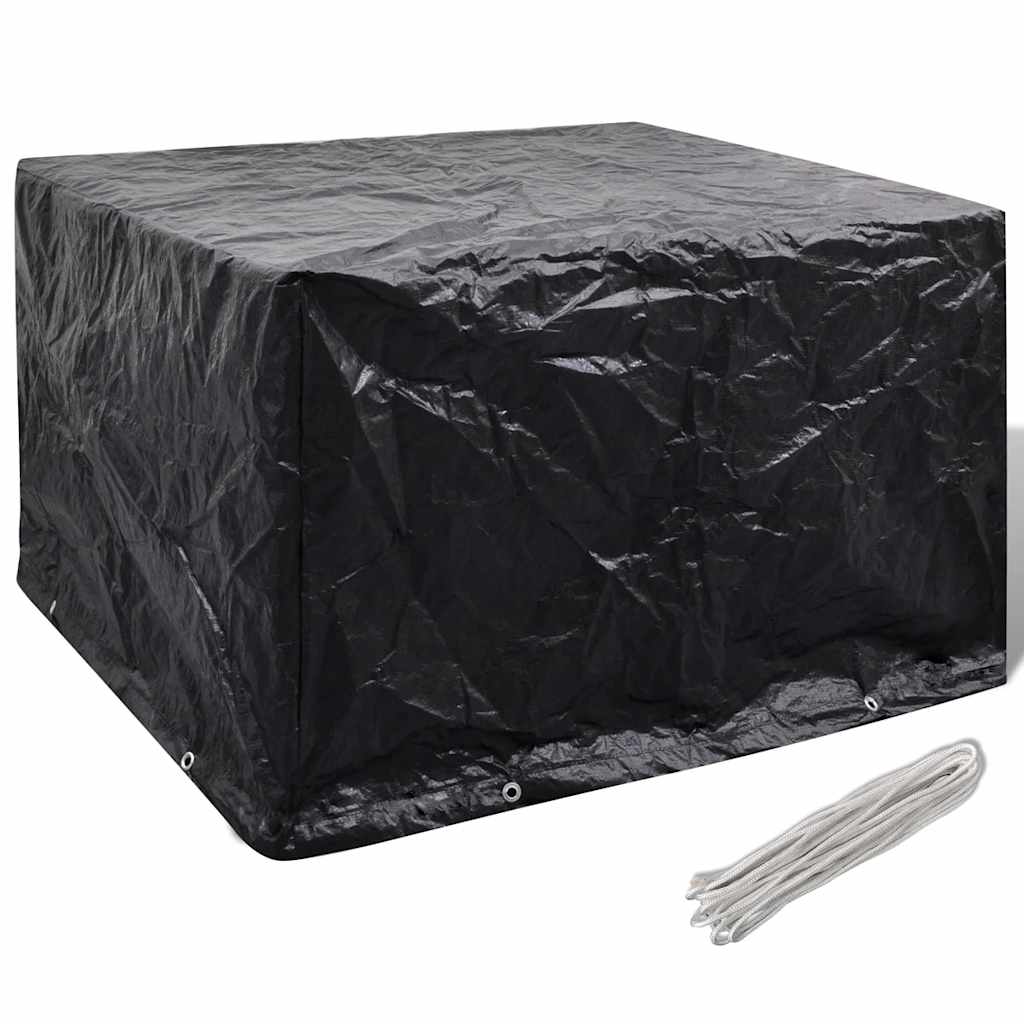 Hagemøbeltrekk med 8 maljer 135x135x90 cm vidaXL