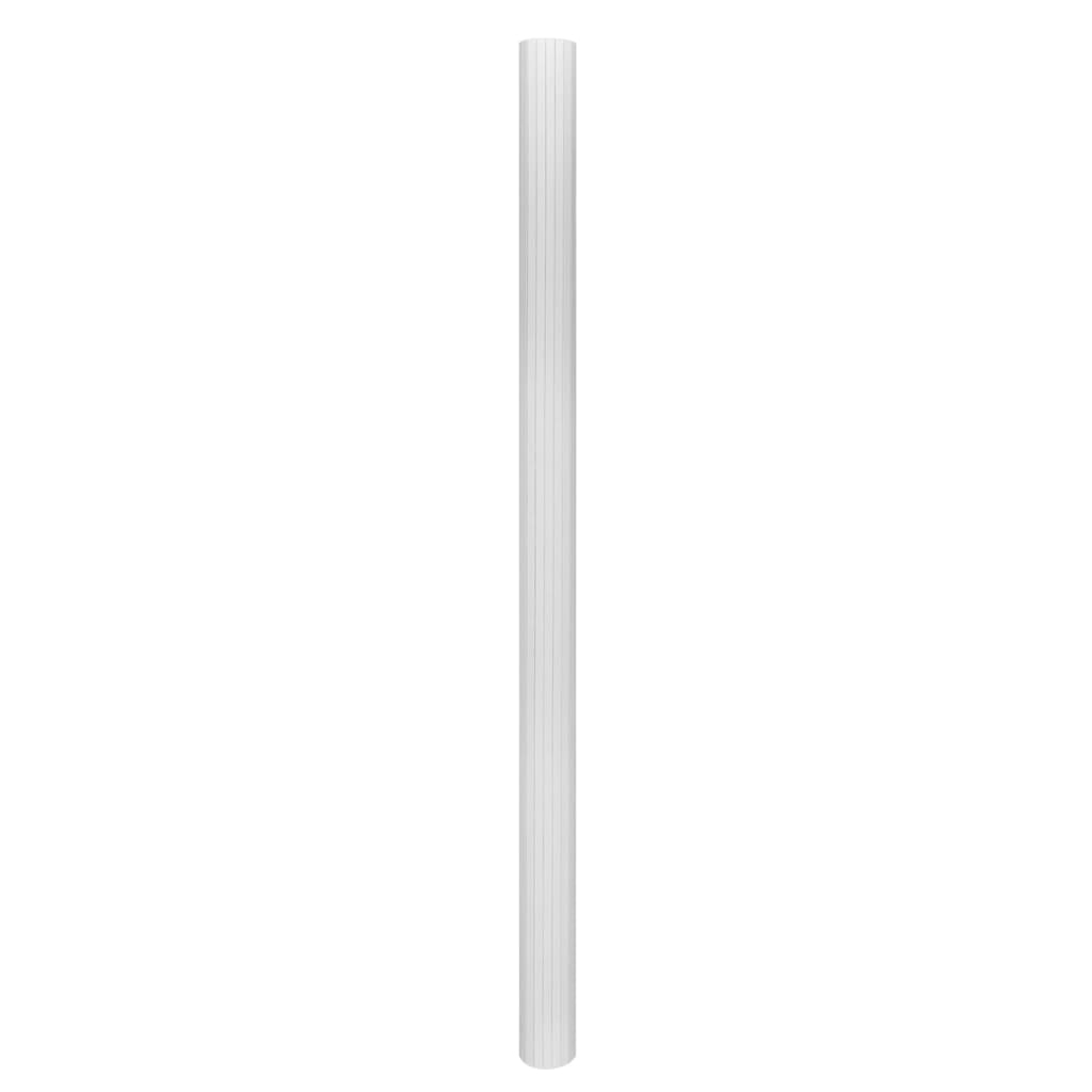 Romdeler bambus hvit bredde 250 cm høyde 165 cm
