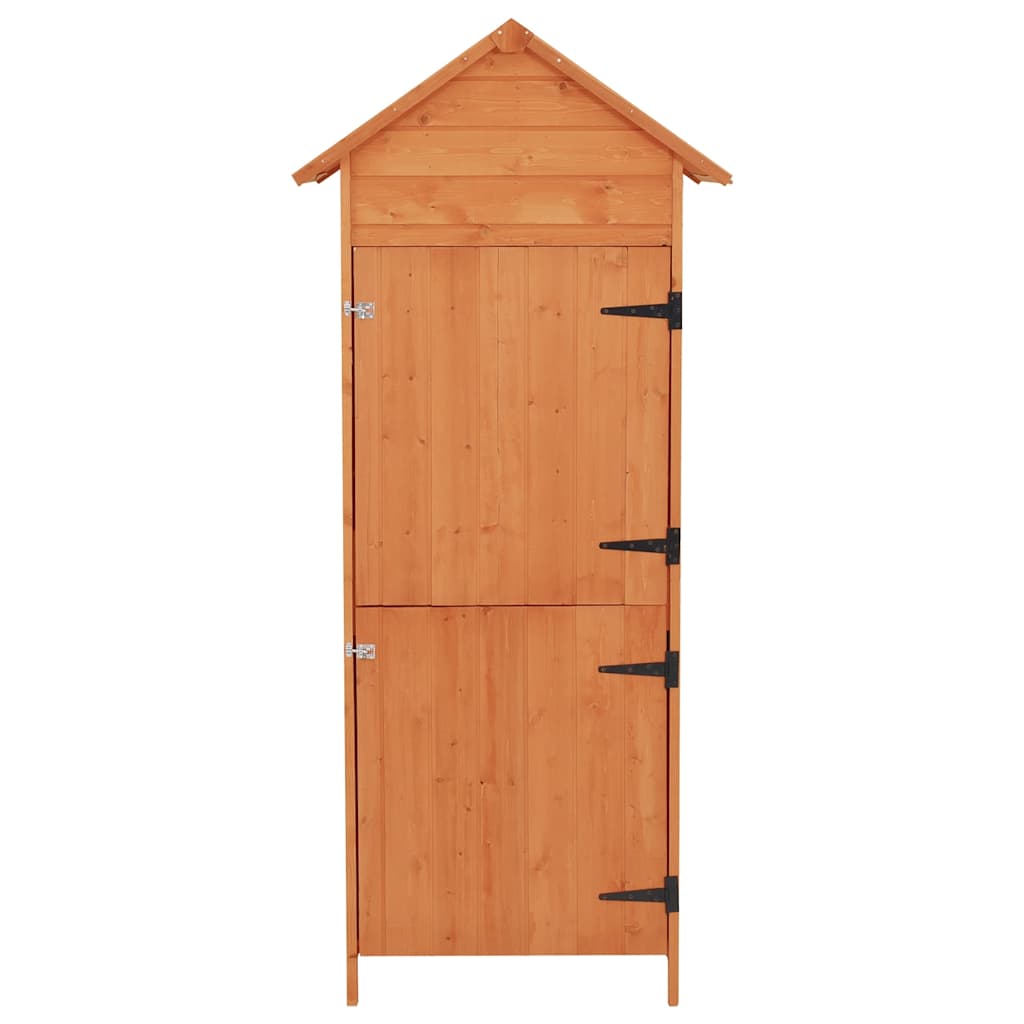 Hageoppbevaringsskap brun 42,5x64x190 cm