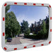 Trafikkspeil firkantet 60 x 80 cm med reflekser