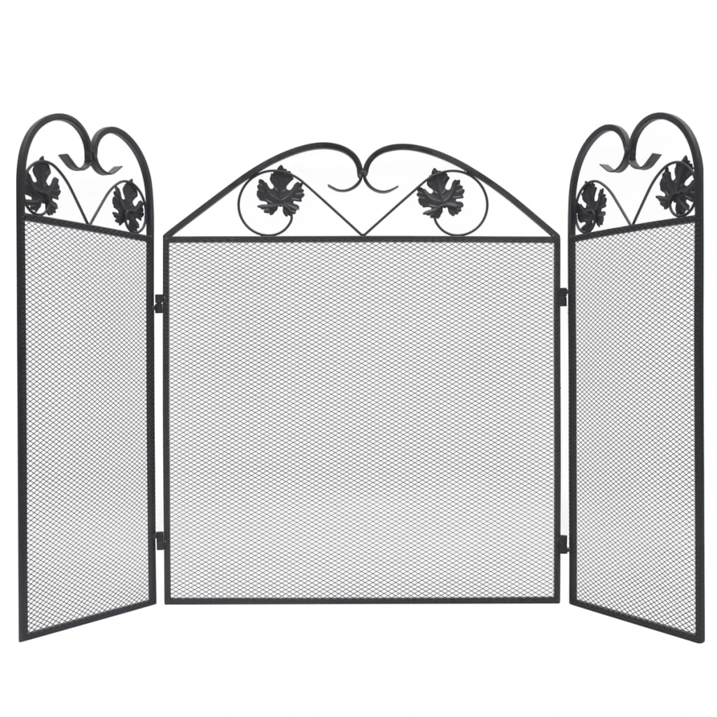 Gnistfanger 3-panels jern svart