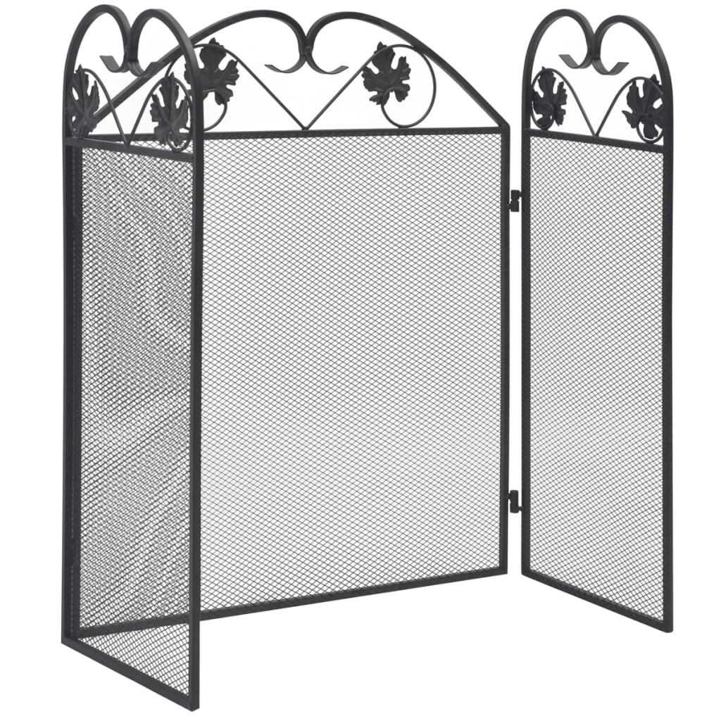 Gnistfanger 3-panels jern svart