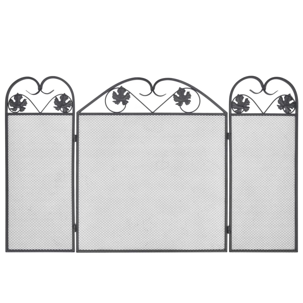 Gnistfanger 3-panels jern svart