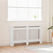Hvit konstruert tre Radiator benk/bord varmekabinett 152 cm