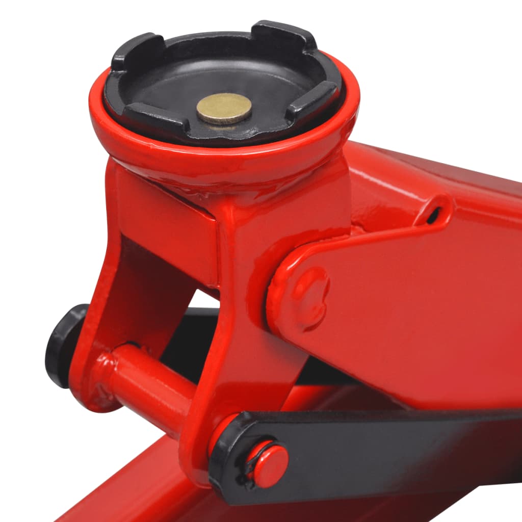 Lavprofil hydraulisk gulv jekk 3 tonn, rød
