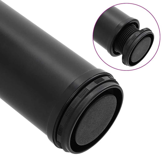 4 justerbare Bordben Sort 710 mm