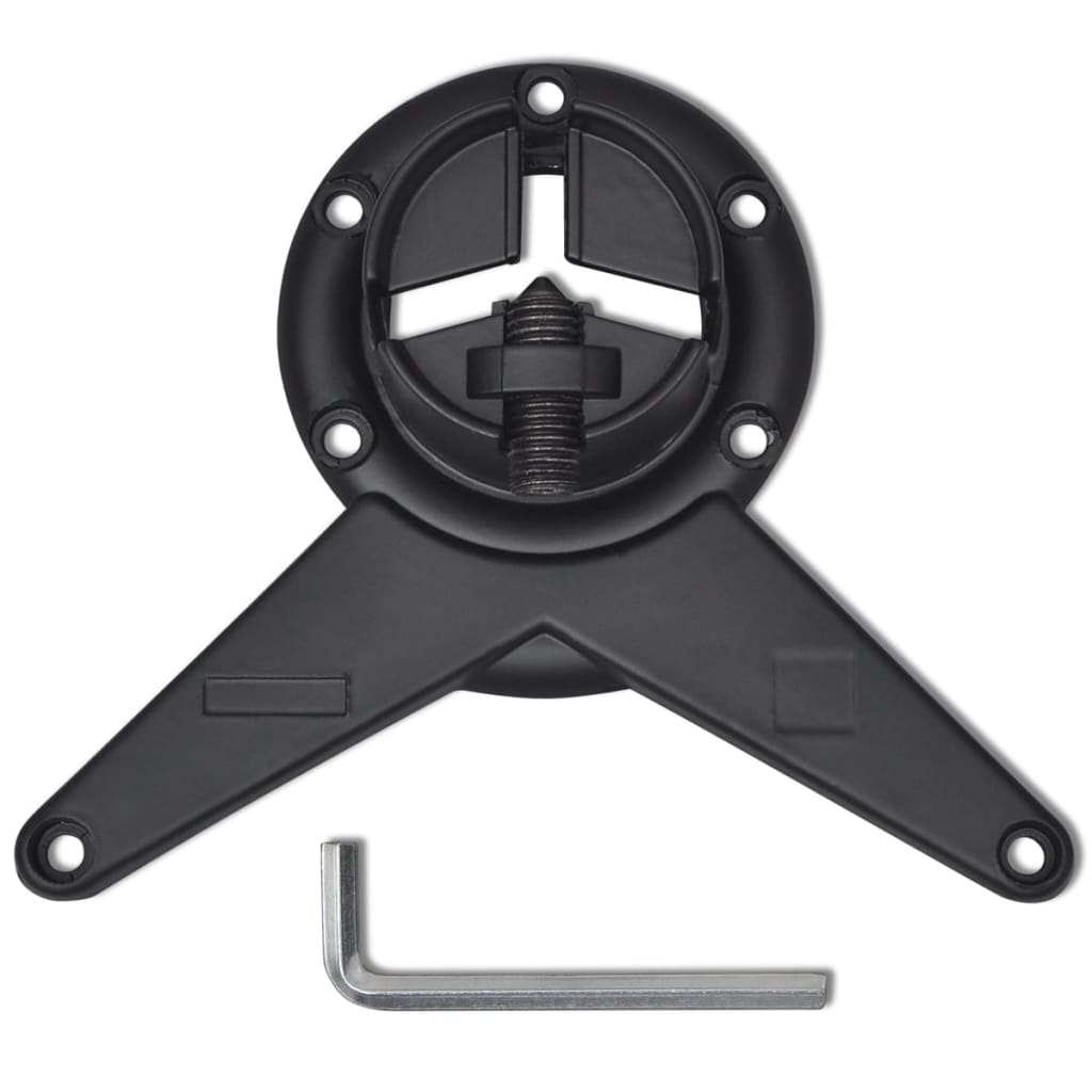 4 justerbare Bordben Sort 870 mm