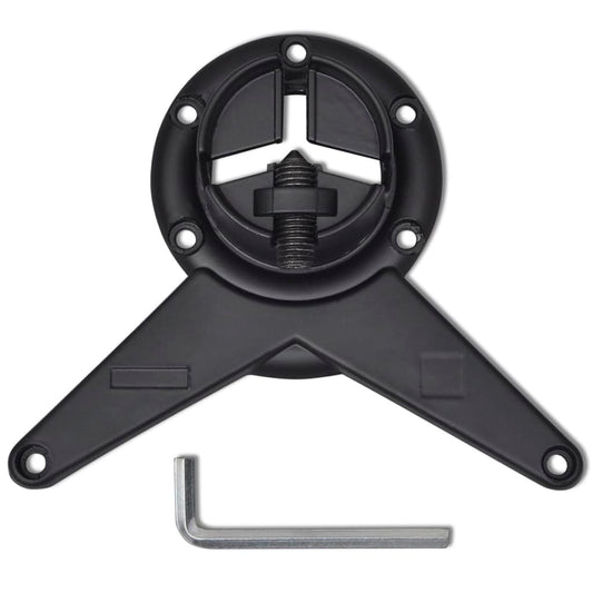 4 justerbare Bordben Sort 870 mm
