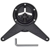 4 justerbare Bordben Sort 870 mm